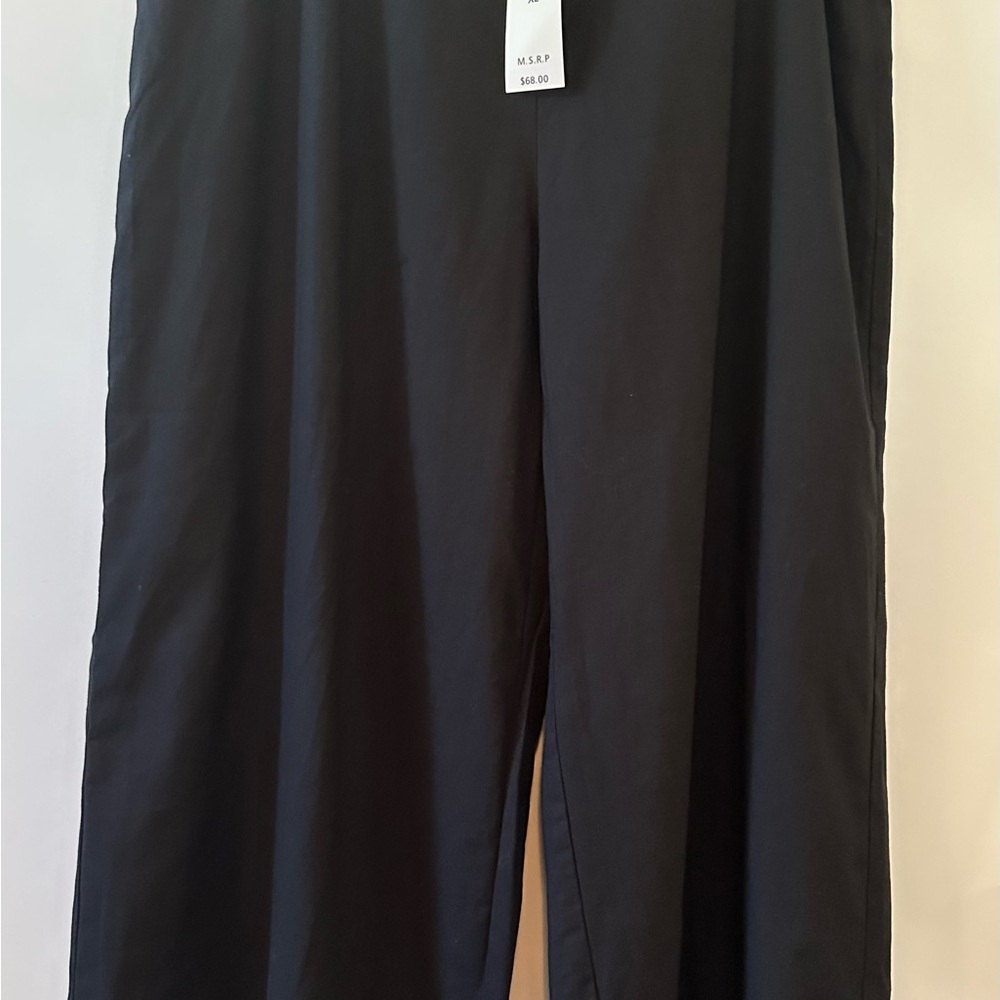 For Cynthia Black Wide Leg Pants